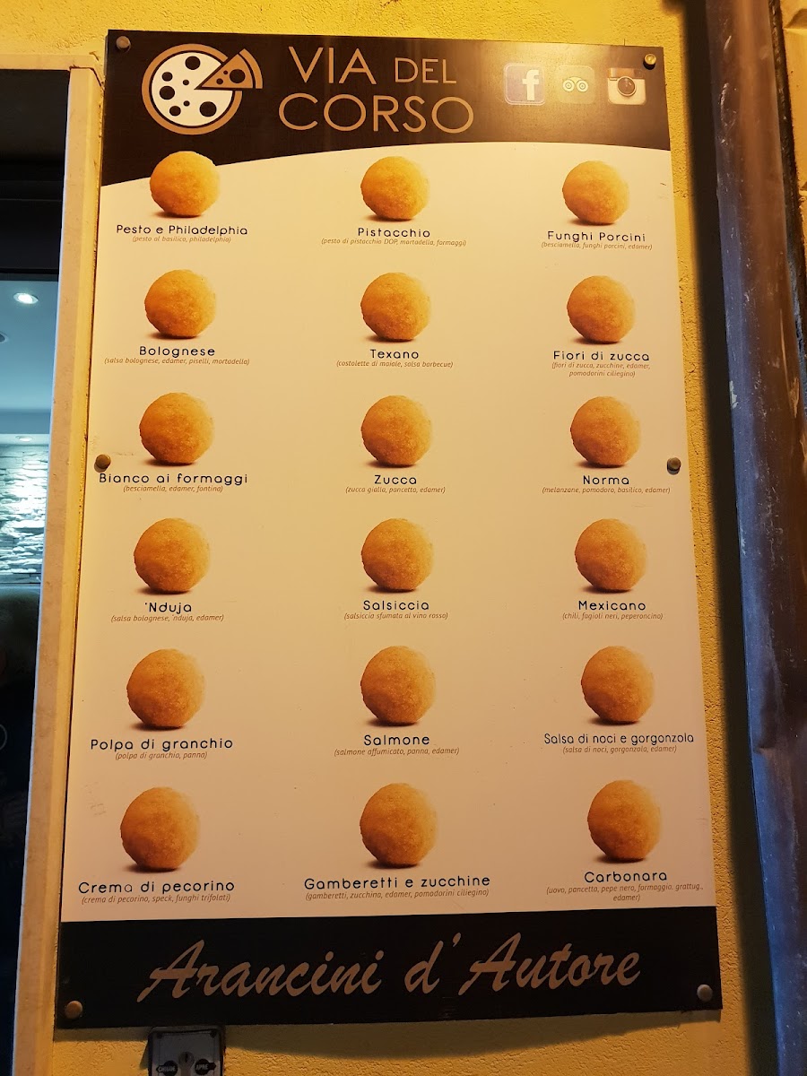 Menu Via Del Corso Pizzeria Rosticceria-10